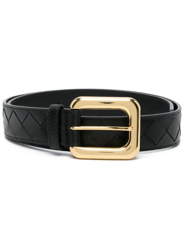 browns Bottega Veneta Black Intrecciato Leather Belt | Browns Belts browns Bottega Veneta Black Intrecciato Leather Belt | Browns Belts
