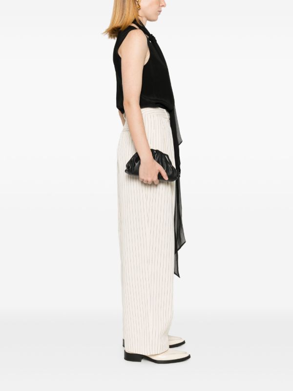 Browns Bottega Veneta Black Mini Pouch Leather Clutch Bag | Browns Mini Bags