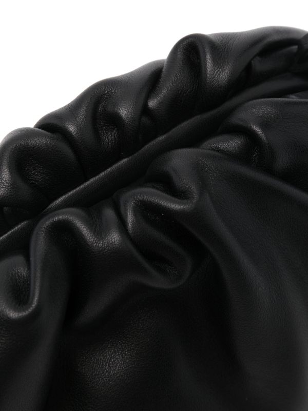 Browns Bottega Veneta Black Mini Pouch Leather Clutch Bag | Browns Mini Bags