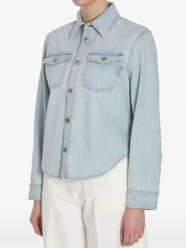 Browns Bottega Veneta Bleached Denim Shirt | Browns Shirts