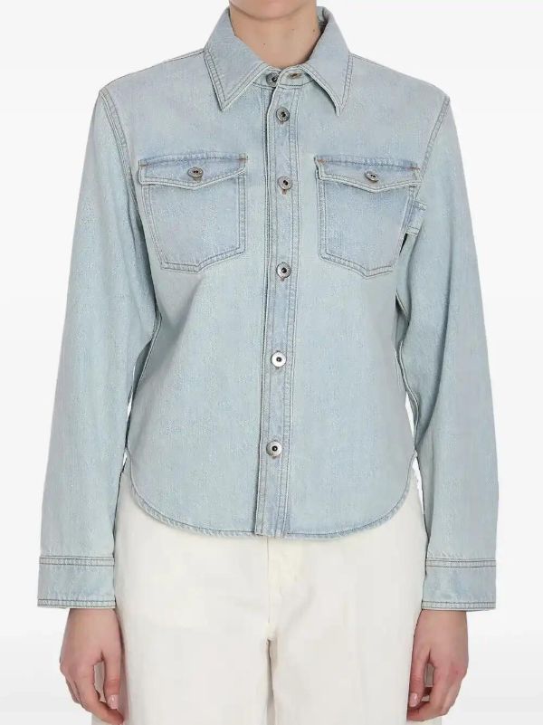 browns Bottega Veneta Bleached Denim Shirt | Browns Shirts