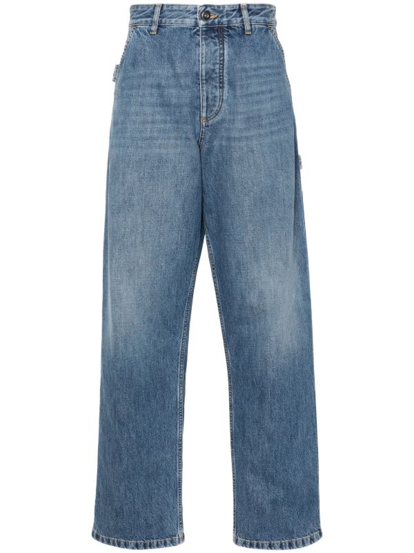 browns Bottega Veneta Blue Straight-Leg Carpenter Jeans | Browns Straight-Leg Jeans
