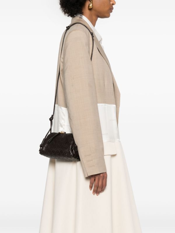 Browns Bottega Veneta Brown Concert Leather Clutch Bag | Browns Clutch Bags