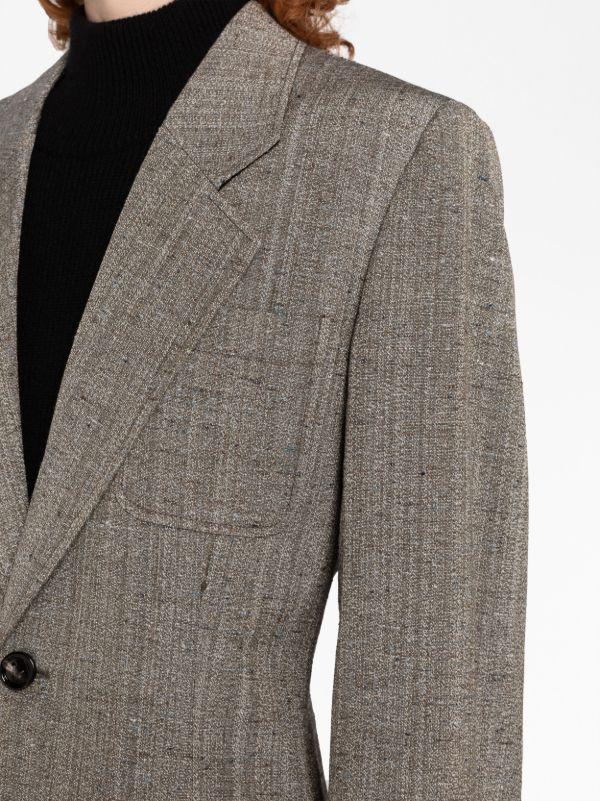 Browns Bottega Veneta Brown Single Breasted Blazer | Browns Blazers