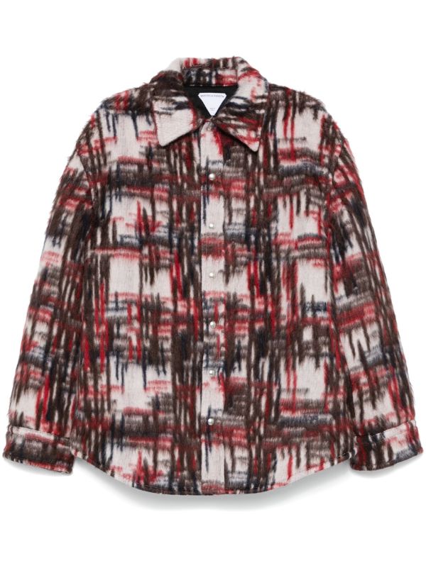 browns Bottega Veneta Checked Shirt Jacket | Browns Shirt Jackets