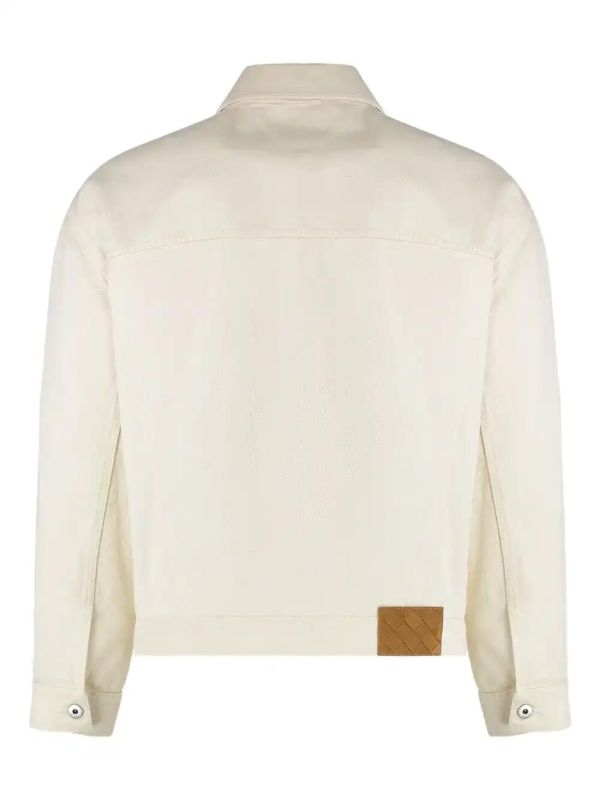 Browns Bottega Veneta Cropped Denim Jacket | Browns Denim Jackets