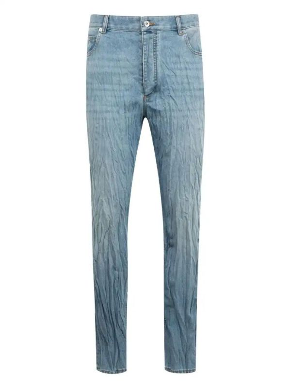 browns Bottega Veneta crushed jeans | Browns Regular & Straight-Leg Jeans