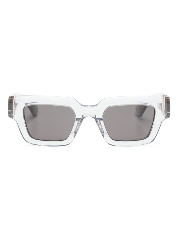 browns Bottega Veneta Eyewear grey Hinge square-frame sunglasses | Browns Sunglasses
