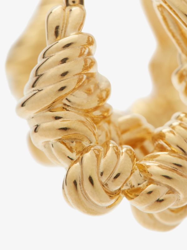 Browns Bottega Veneta Gold-plated Knot Hoop Earrings | Browns Earrings
