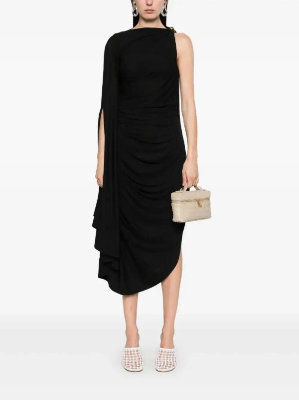 Browns Bottega Veneta Jersey Draped Mini Dress | Browns Cocktail & Party Dresses