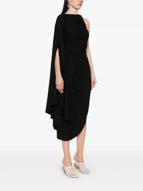 Browns Bottega Veneta Jersey Draped Mini Dress | Browns Cocktail & Party Dresses