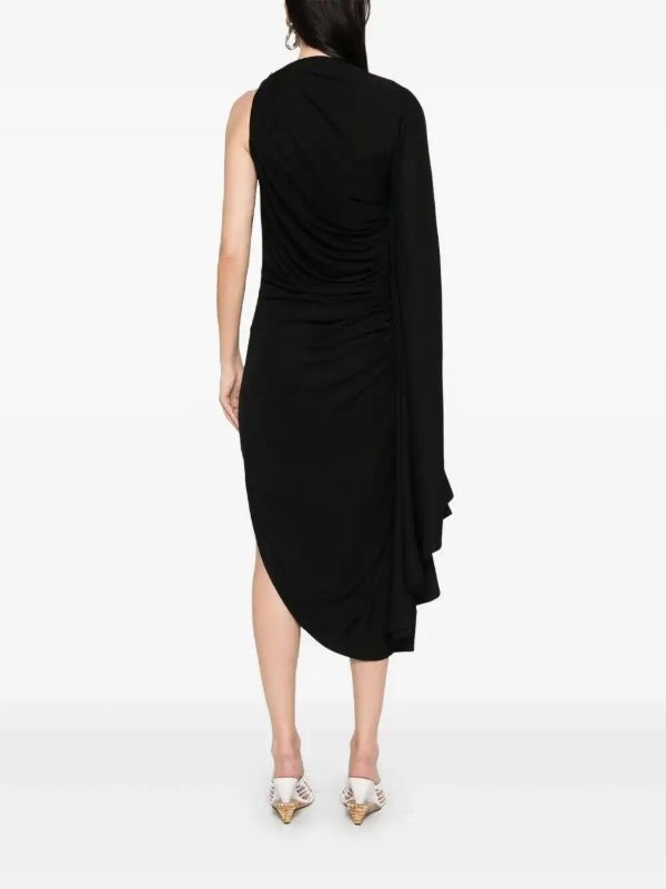 Browns Bottega Veneta Jersey Draped Mini Dress | Browns Cocktail & Party Dresses