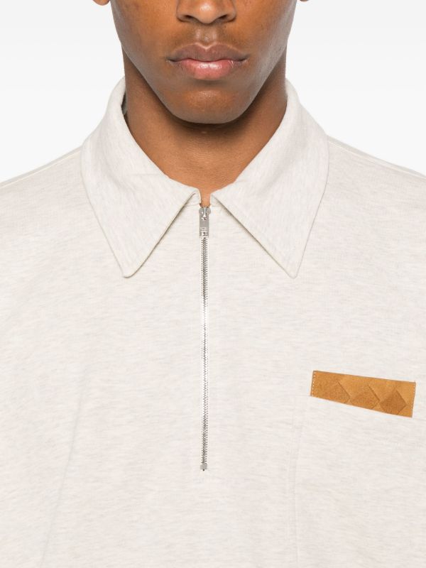 Browns Bottega Veneta Mélange-effect Polo Shirt | Browns Polo Shirts