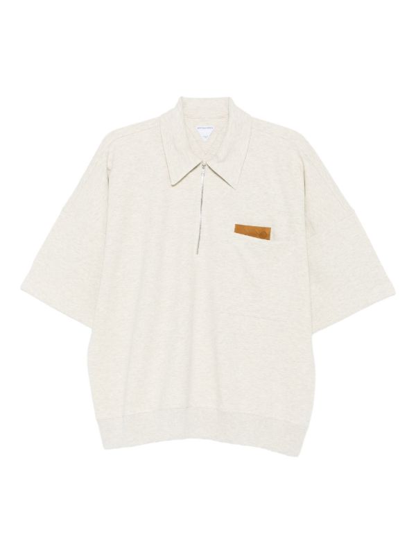 browns Bottega Veneta mélange-effect polo shirt | Browns Polo Shirts