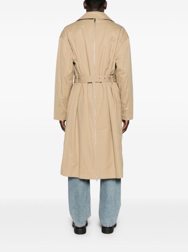 Browns Bottega Veneta Neutral Belted Cotton Trench Coat | Browns Trench Coats & Raincoats