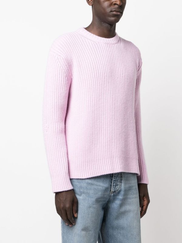 Browns Bottega Veneta Pink Ribbed-Knit Sweater | Browns Knitted Sweaters