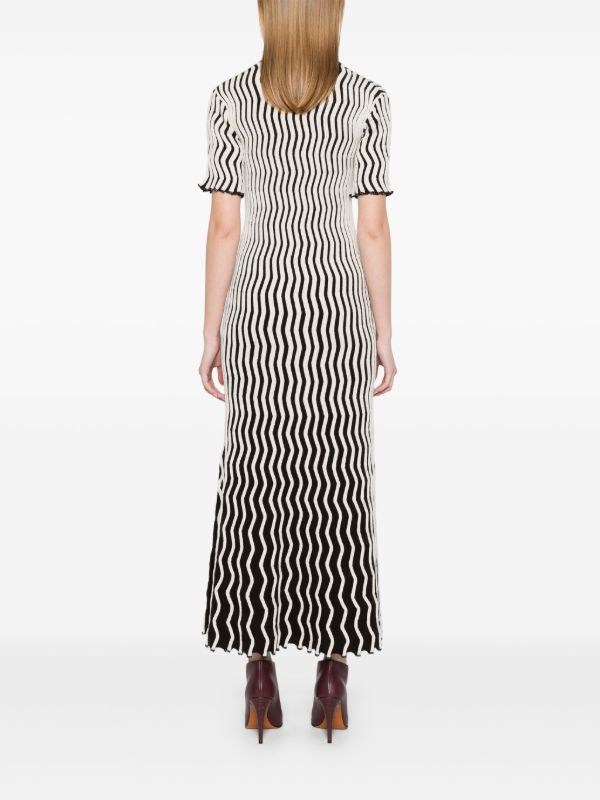 Browns Bottega Veneta Ribbed Knit Polo Dress | Browns Day Dresses