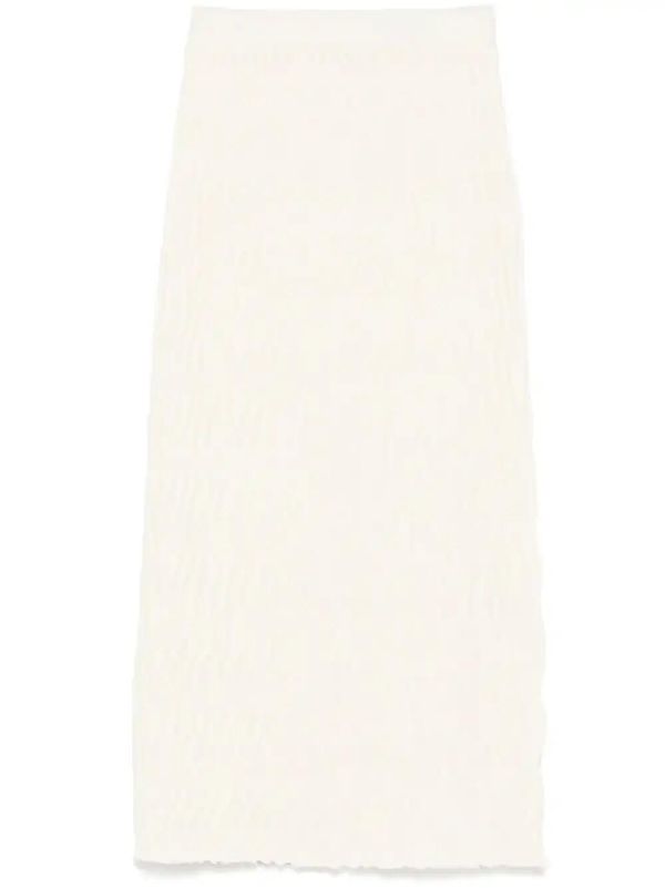 browns Bottega Veneta Ribbed wool midi skirt | Browns Pencil Skirts