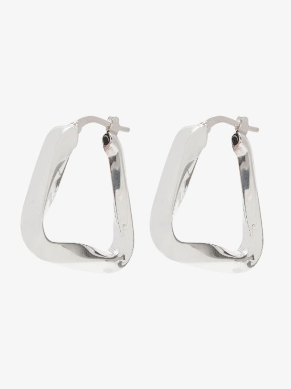 browns Bottega Veneta Sterling Silver Essentials Hoop Earrings | Browns Earrings