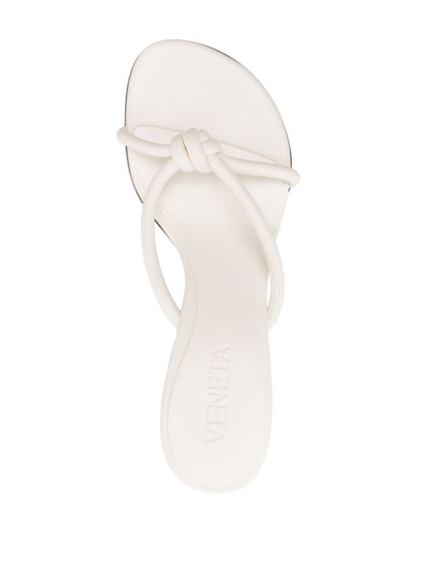 Browns Bottega Veneta White Blink 80 Leather Mules | Browns Mules