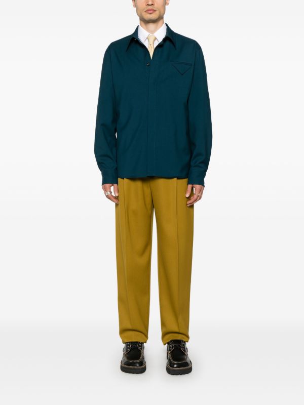Browns Bottega Veneta Wool Grain-De-Poudre Trousers | Browns Tailored Pants