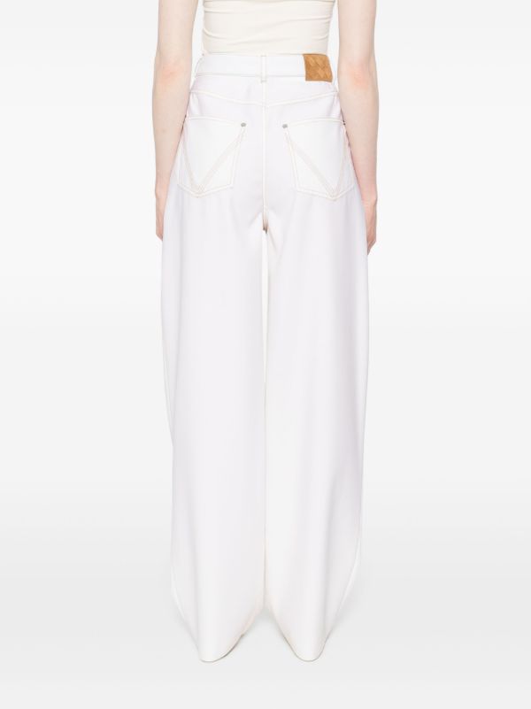 Browns Bottega Veneta Wool Trousers | Browns Wide-Leg Pants