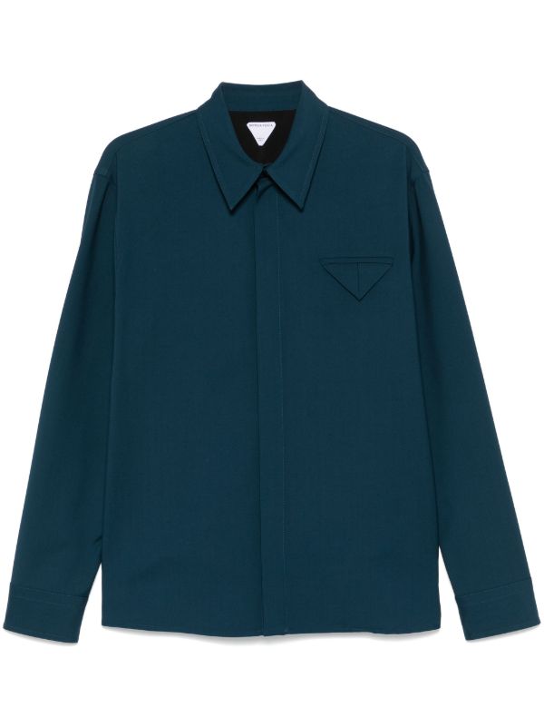 browns Bottega Veneta Wool Twill Shirt | Browns Shirts