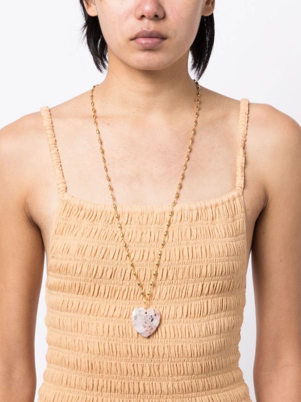Browns Brinker & Eliza Gold-plated Opal Heart Necklace | Browns Necklaces