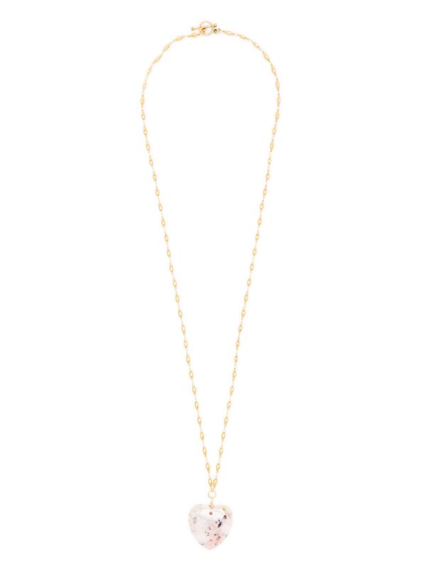 Browns Brinker & Eliza Gold-plated Opal Heart Necklace | Browns Necklaces