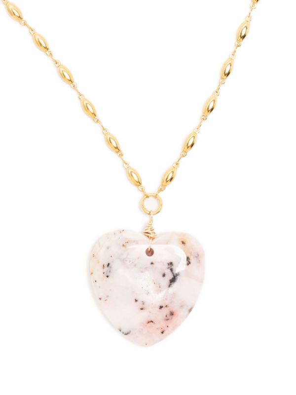 browns Brinker & Eliza gold-plated opal heart necklace | Browns Necklaces