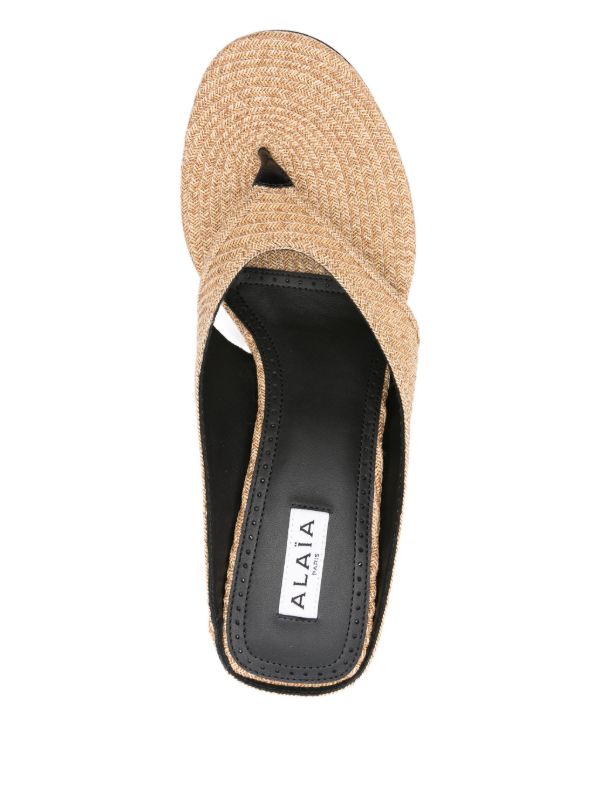 Browns Alaïa 75mm Wedge Sandals | Browns Sandals