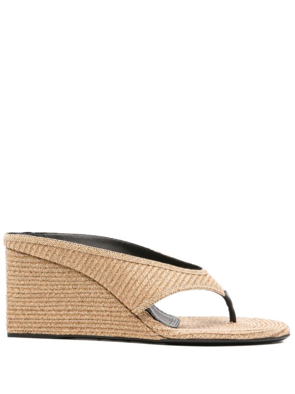 browns Alaïa 75mm wedge sandals | Browns Sandals