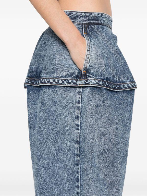 Browns Alaïa Basque Jeans | Browns Wide-Leg Jeans