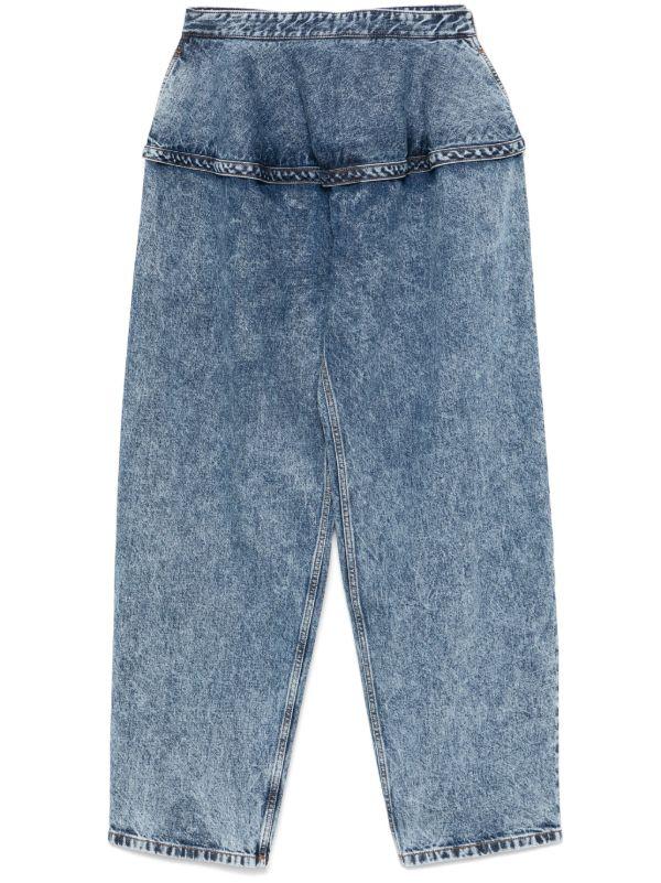 browns Alaïa Basque Jeans | Browns Wide-Leg Jeans