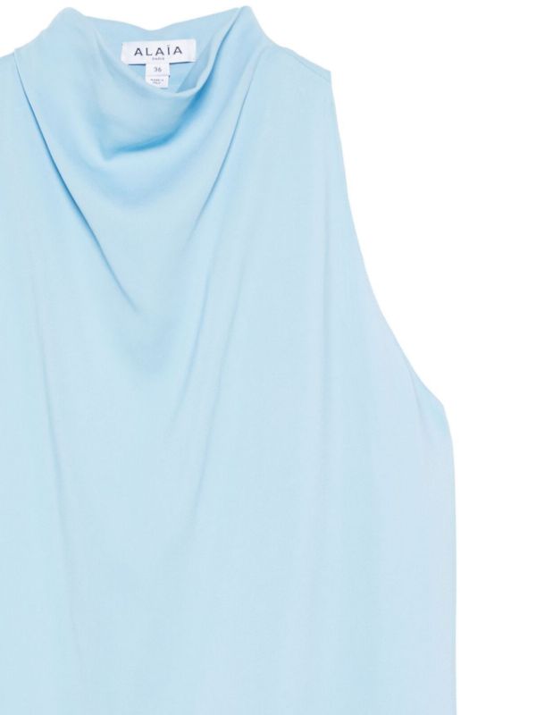 Browns Alaïa Blue Layered Blouse | Browns Blouses