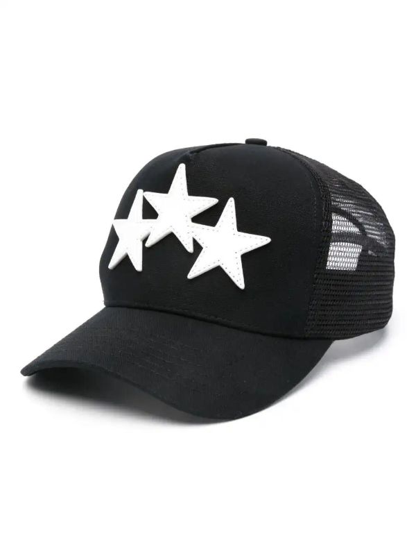 browns AMIRI Black 3 Star Trucker Hat | Browns Hats