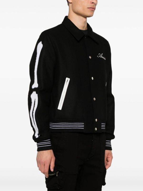 Browns AMIRI Black Bones Jacket
