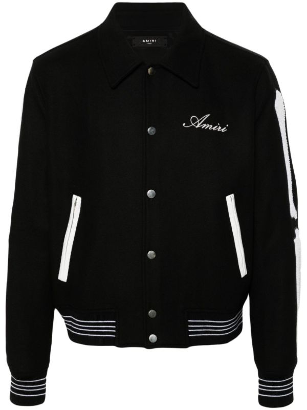 browns AMIRI Black Bones Jacket
