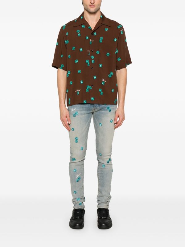 Browns AMIRI Blue Dice Jeans | Browns Skinny Jeans