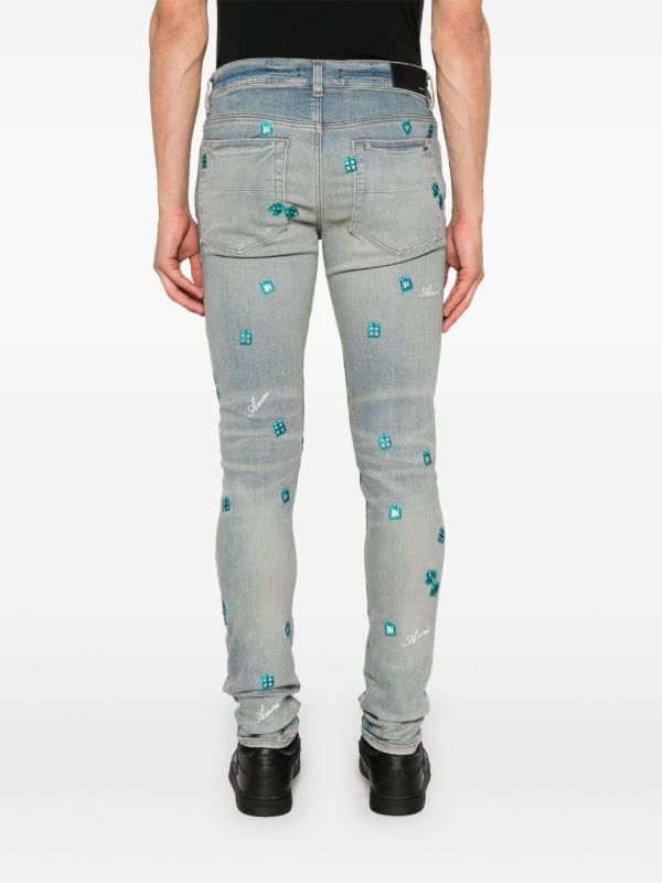 Browns AMIRI Blue Dice Jeans | Browns Skinny Jeans