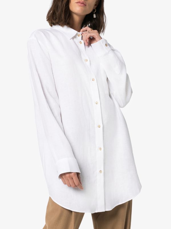 Browns Asceno Oversized Linen Shirt | Browns Shirts