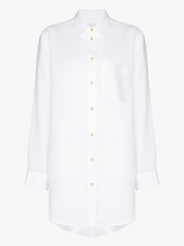 browns Asceno oversized linen shirt | Browns Shirts