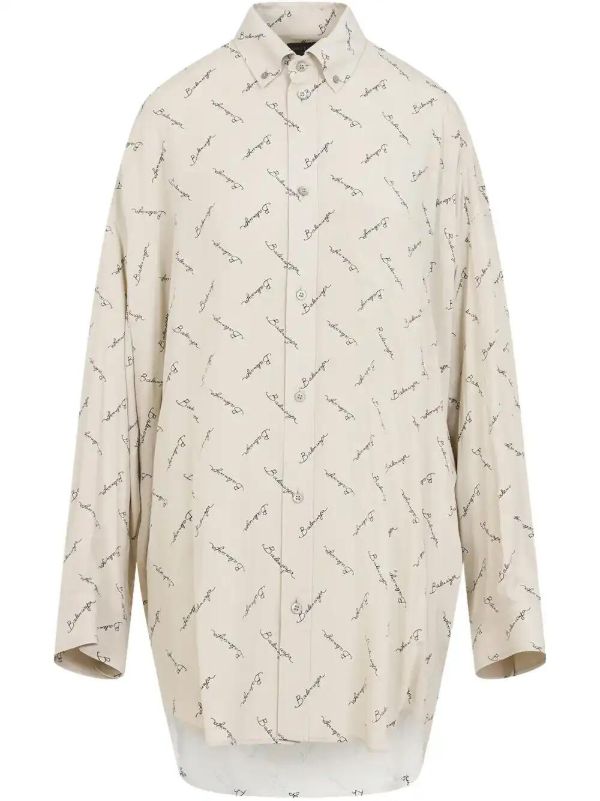 browns Balenciaga Printed Shirt | Browns Shirts