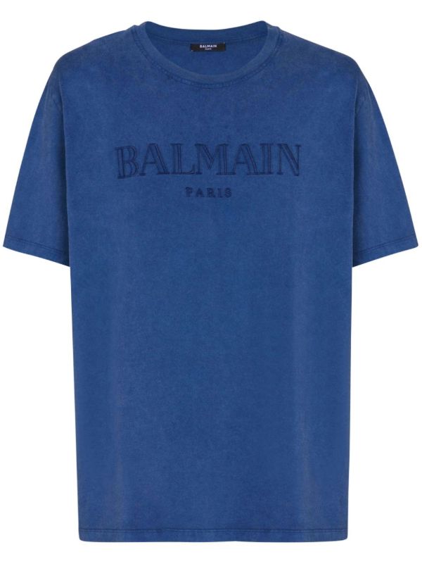 browns Balmain logo-print T-shirt | Browns T-Shirts