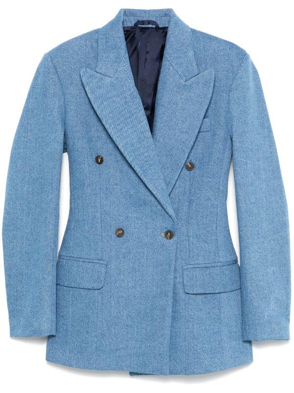 browns BETTTER Blue Cotton Blazer | Browns Blazers