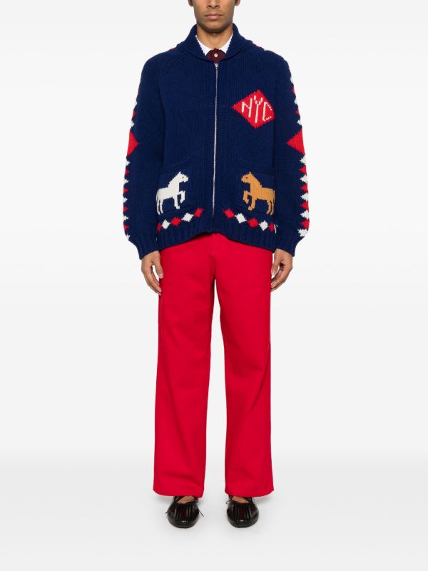 Browns BODE Blue Corral Cardigan | Browns Cardigans