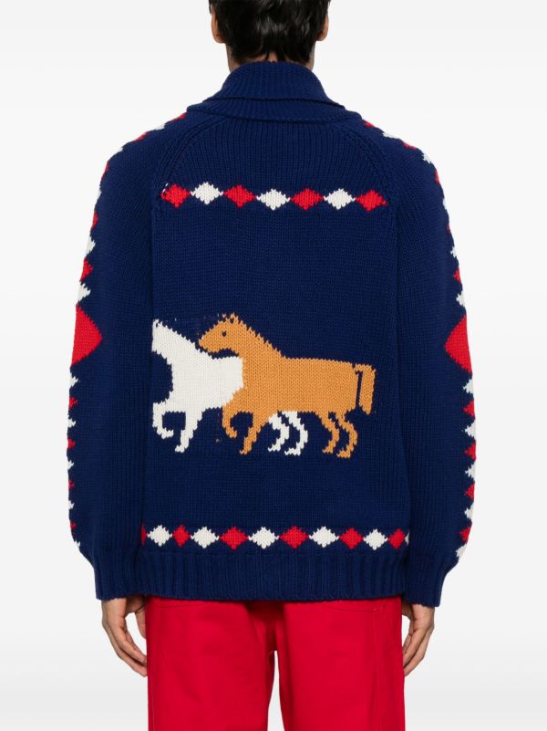 Browns BODE Blue Corral Cardigan | Browns Cardigans