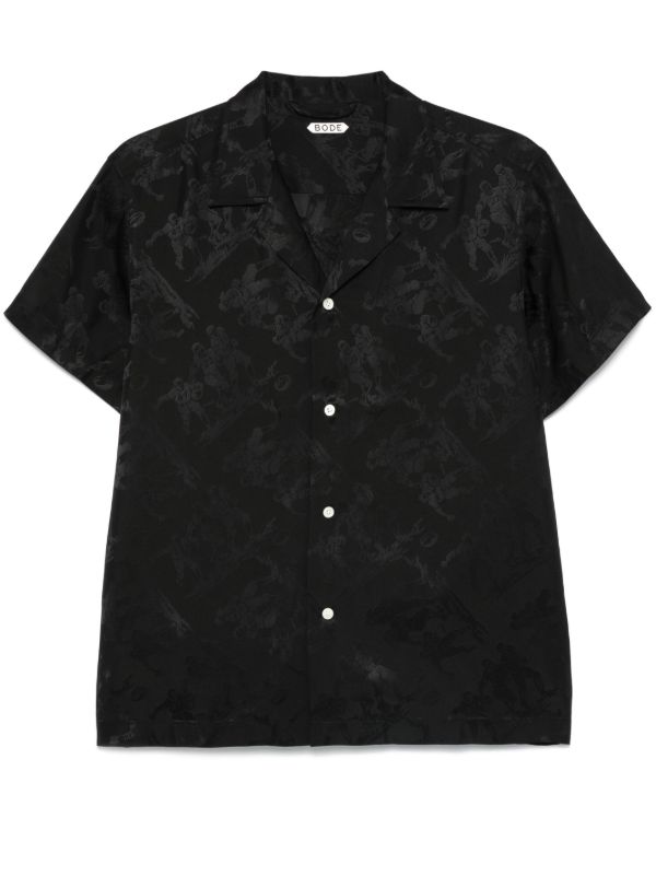 browns BODE Football Jacquard Shirt | Browns Shirts