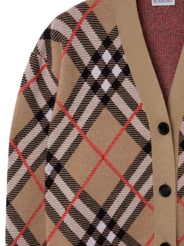 Browns Burberry Check Cardigan | Browns Cardigans