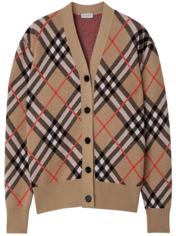 browns Burberry Check Cardigan | Browns Cardigans